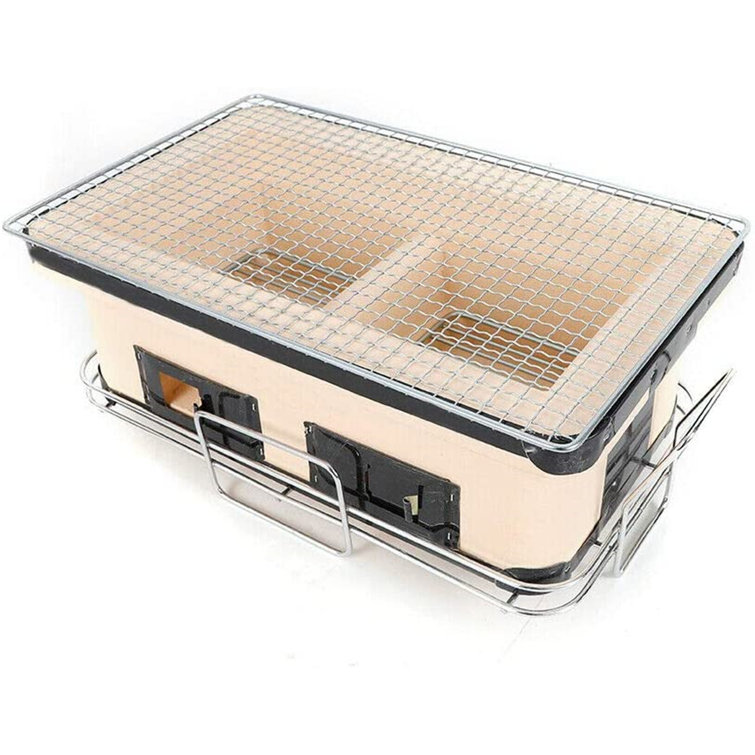 OUKANING Japanese Barbecue Grill Stove Tabletop Charcoal BBQ Stove